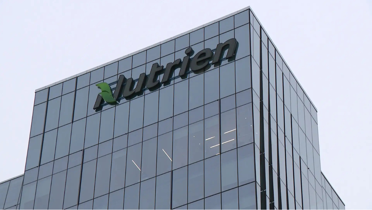 Exterior of Nutrien building amid changing fertilizer market strategies